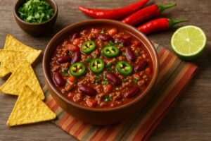Recette Chili Cone Carne Traditionnel Mexicain