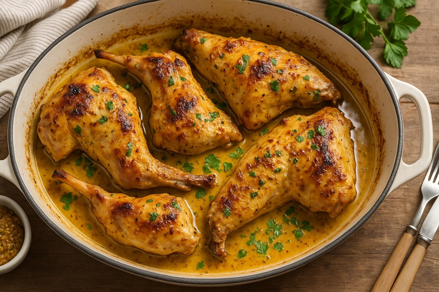 Recette Lapin à la Moutarde au Four