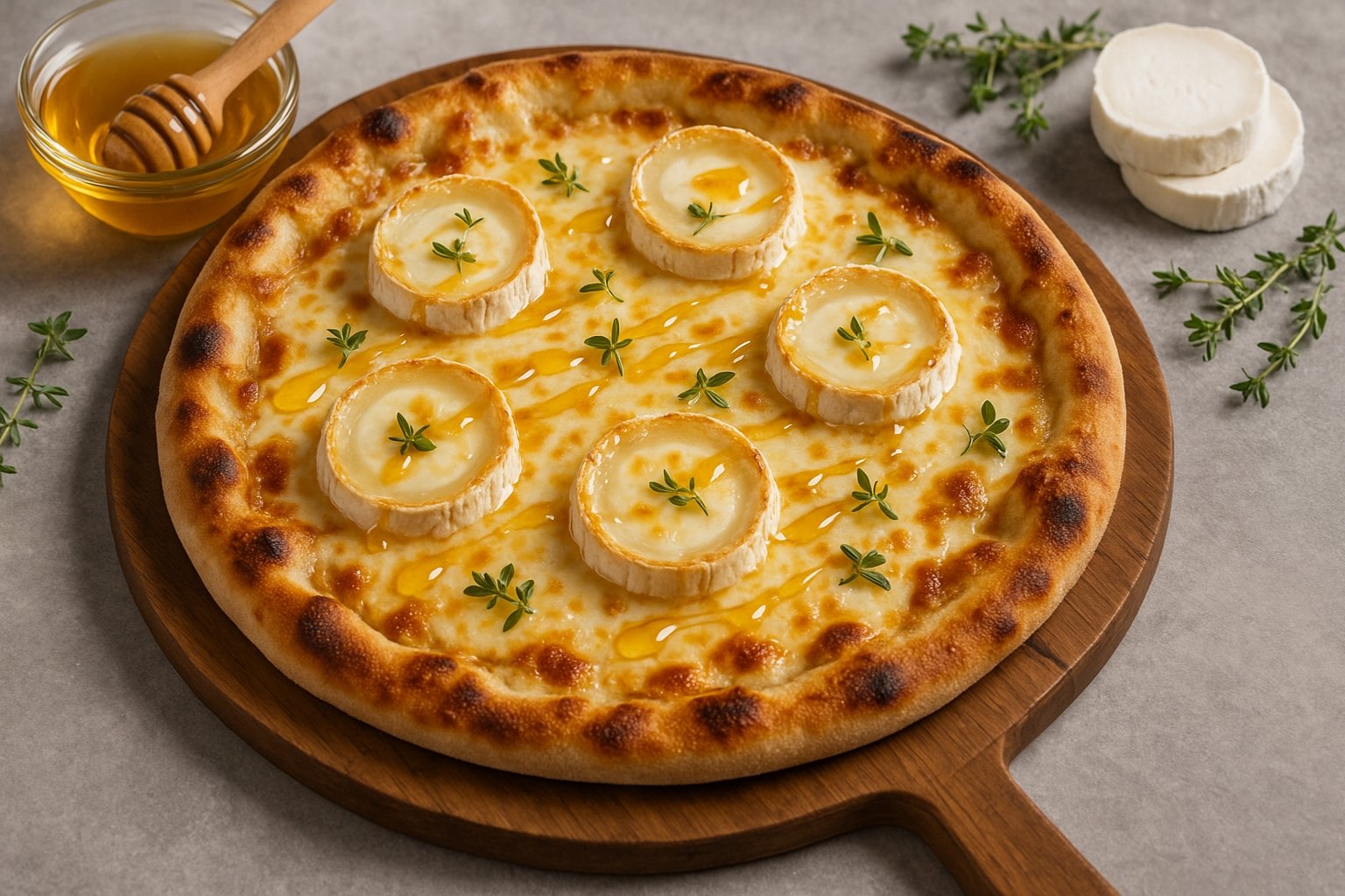 Recette Pizza Chèvre Miel