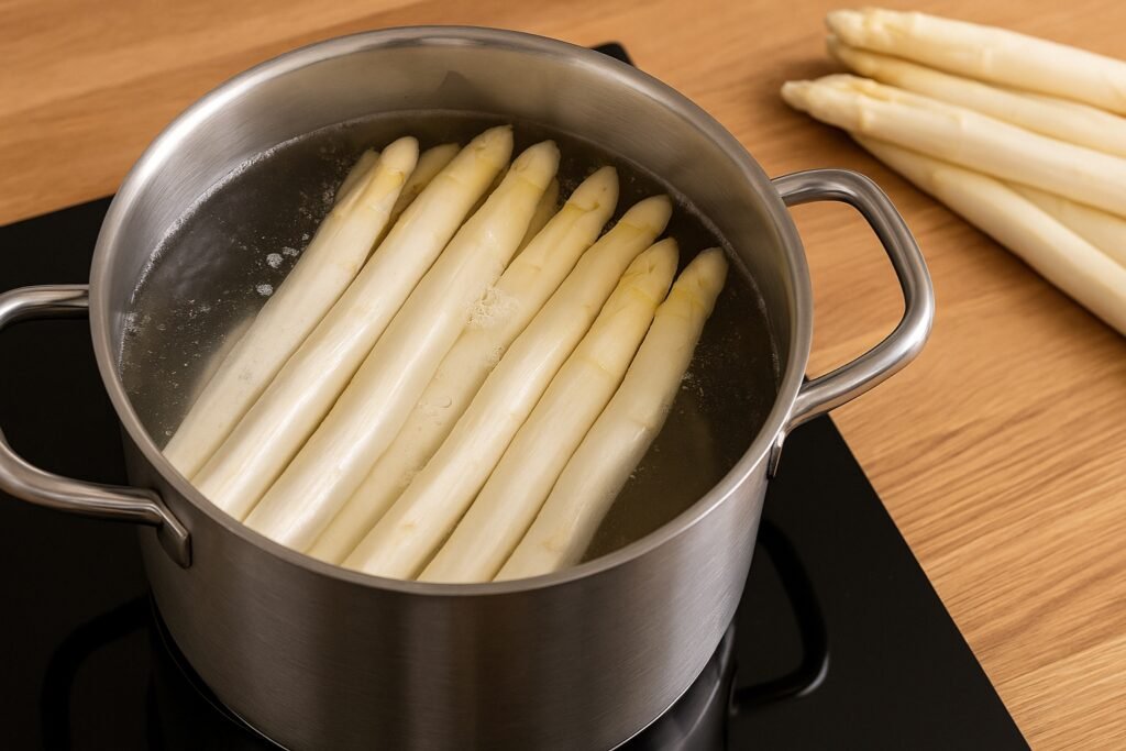 Temps de cuisson asperges blanches à l'eau