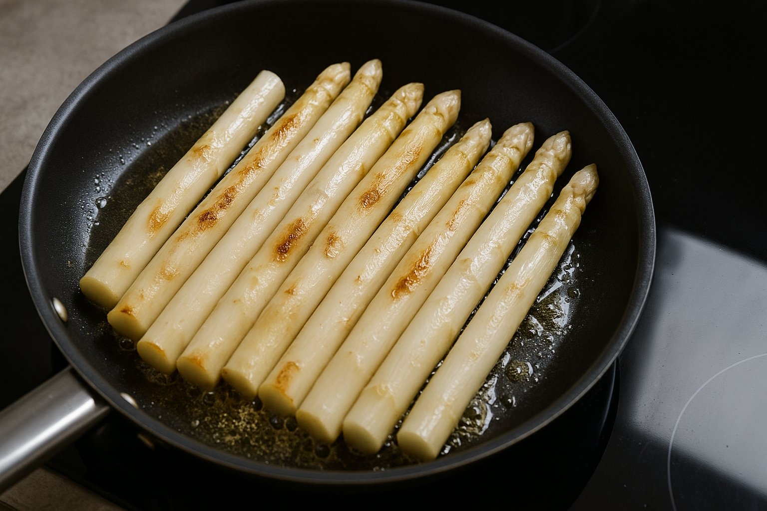 Temps de cuisson asperges blanches à la poêle