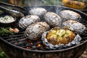 Temps cuisson pomme de terre papillote barbecue