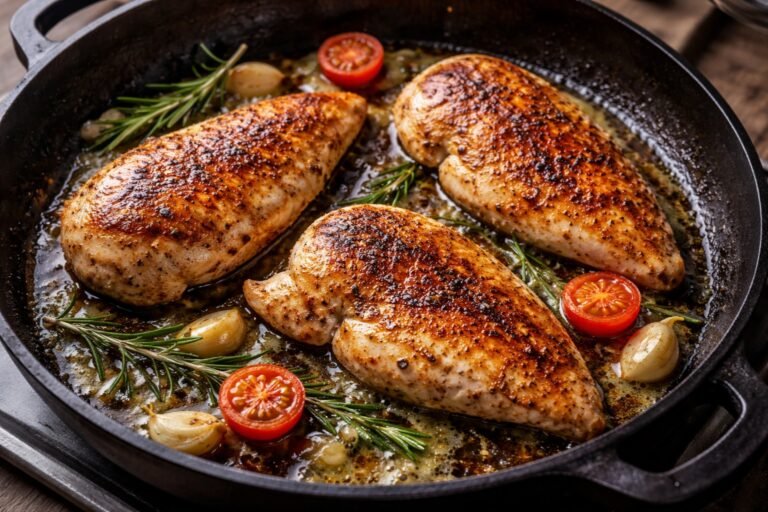 Temps de cuisson filet de poulet à la poêle