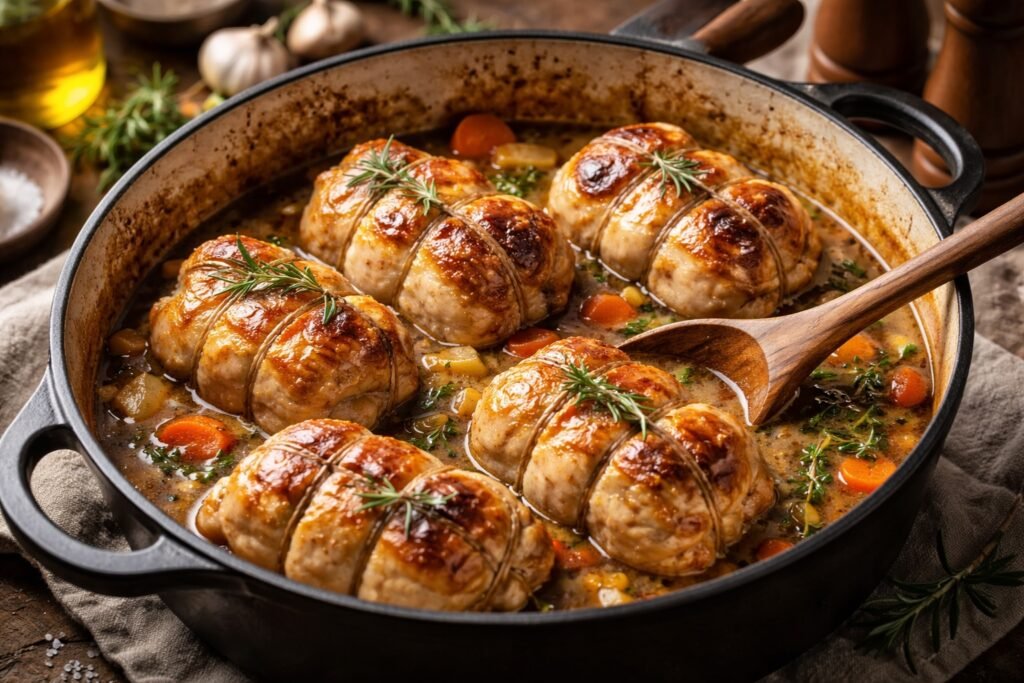 Temps de cuisson paupiette de poulet à la cocotte