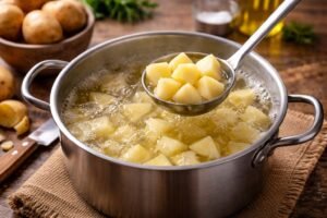 Temps de cuisson pommes de terre en morceaux à l'eau